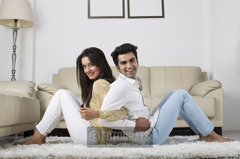 couple having leisure time at home 
