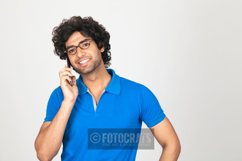 college boy talking on phone