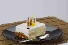 vanilla flavor dessert on table 