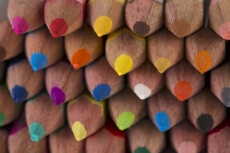 bunch of colourful pencils 