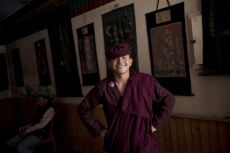 ladakhi boy smiling and posing 