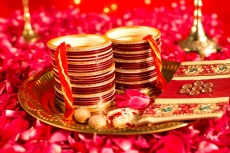 wedding chuda in pooja thaali