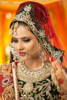 beautiful indian bride posing 