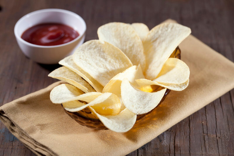 chips served on the table